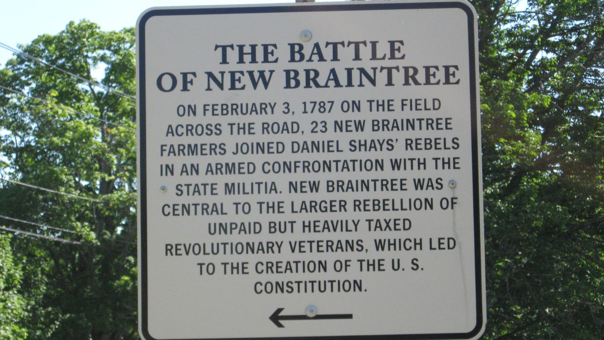 Why There Was “the Battle Of New Braintree” New Braintree Historical